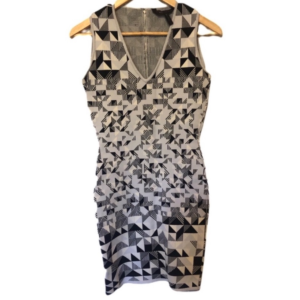BCBG Max Azria Geometric Print Sheath Dress - Picture 1 of 4